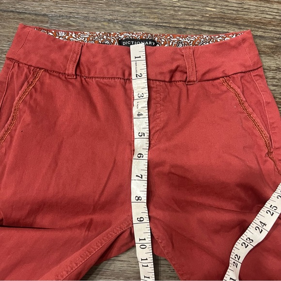 Dictionary Women's Pants Eva Straight Leg Orange Red - Picture 5 of 8